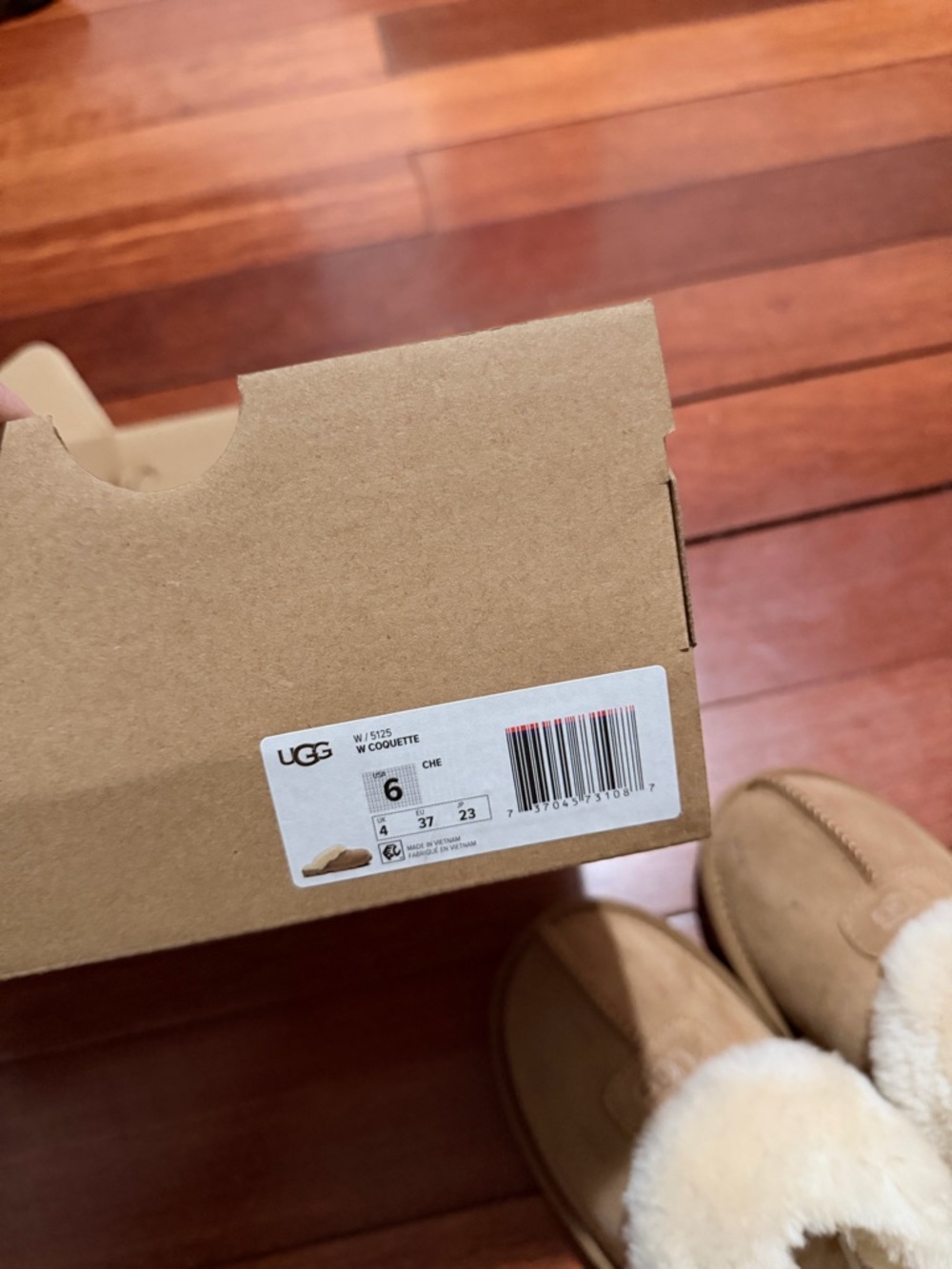 UGG coquette chestnut size 6 women’s w box - Picture 7 of 7